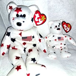 Ty Glory Regular and Mini Beanie Babies